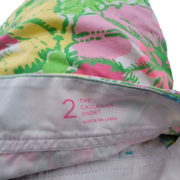 Lilly Pulitzer Shorts Womens Size 2 Floral Tropical Flowers Cruise Vacation 70's - Picture 5 of 5